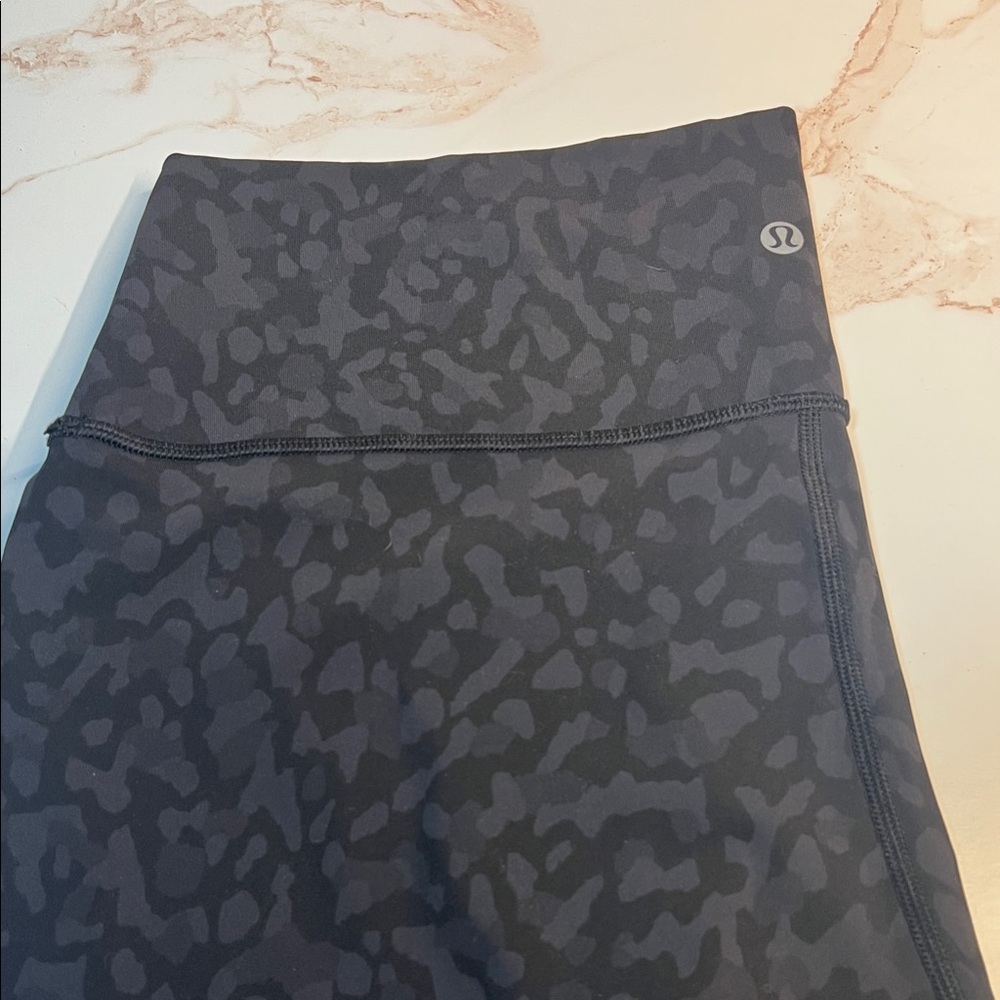 lululemon athletica Black Patterned Leggings